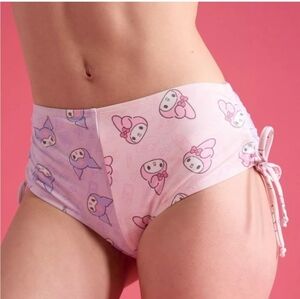 My Melody Kuromi Split Pink Purple Swim Bottoms Hot Topic New Tags L